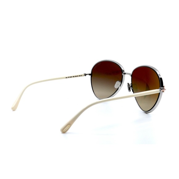 NEW TOM FORD TF1028/S 16G RIO SILVER WHITE BROWN GRADIENT AUTHENTIC SUNG… - Picture 7 of 13